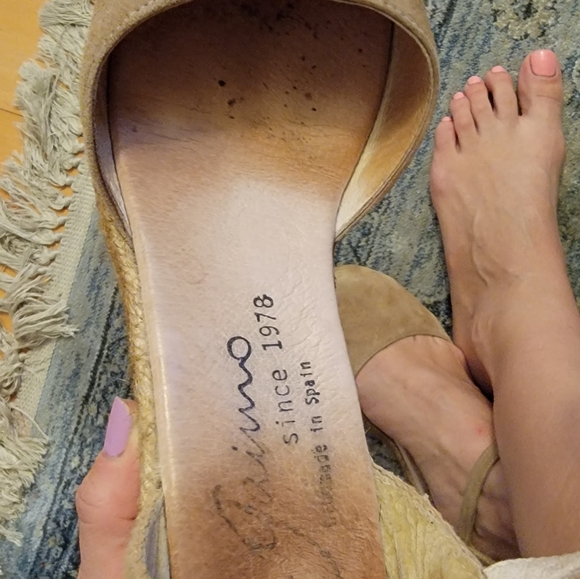 Soft suede Spanish wedge  Espadrliies - Picture 4 of 4
